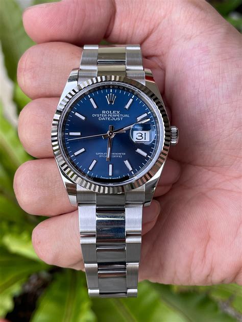 rolex datejust 36 mm blue roman dial|Rolex Datejust 36 price new.